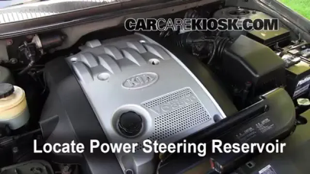 2003 Kia Sedona EX 3.5L V6 Power Steering Fluid Check Fluid Level